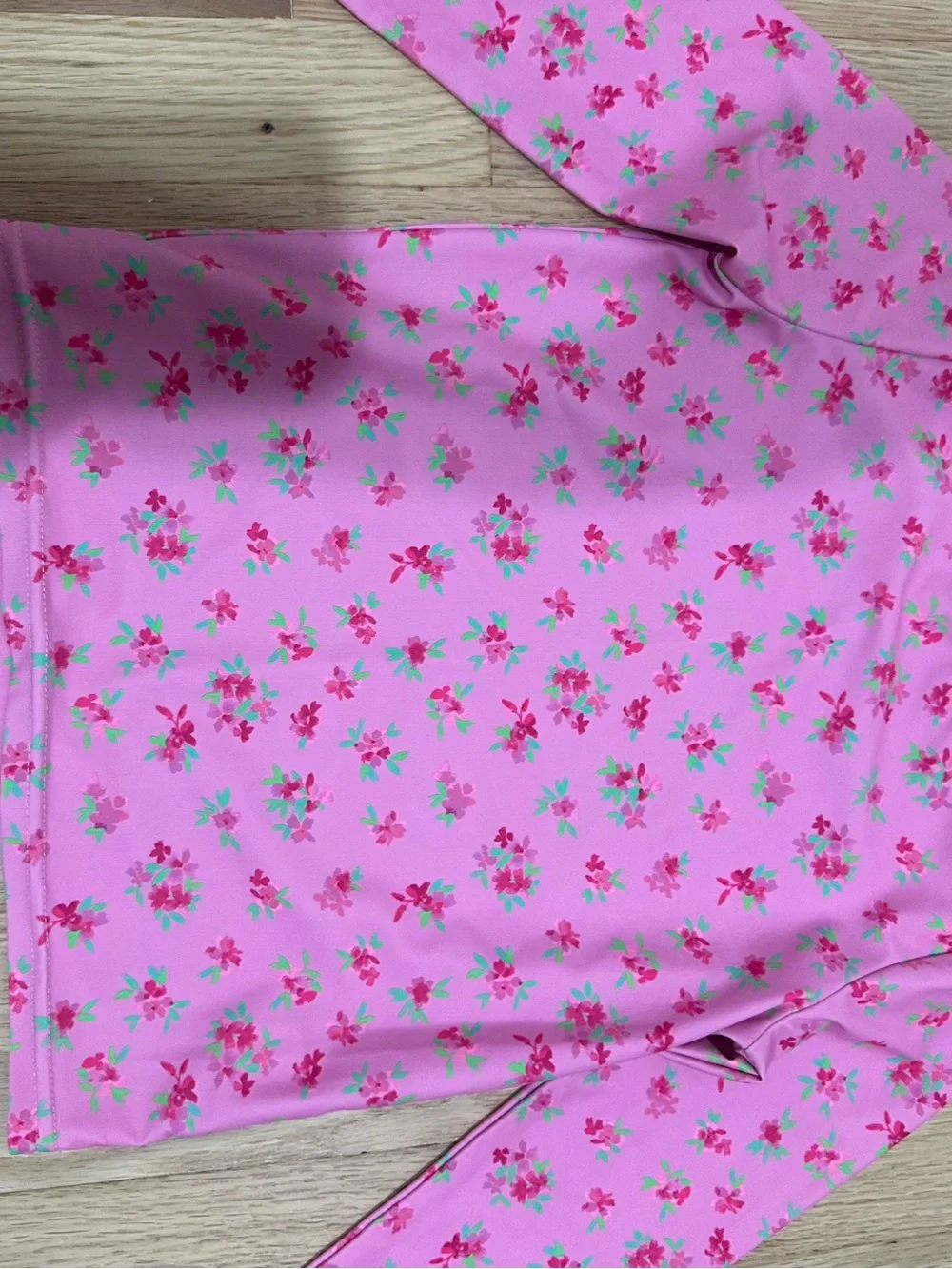 The Children's Place Pink Floral Swim Set - 3pc size 7/8